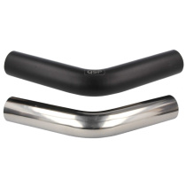 Aluminiumböj 45° Svart / Silver QSP Products